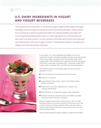 Yogurt Application Monograph